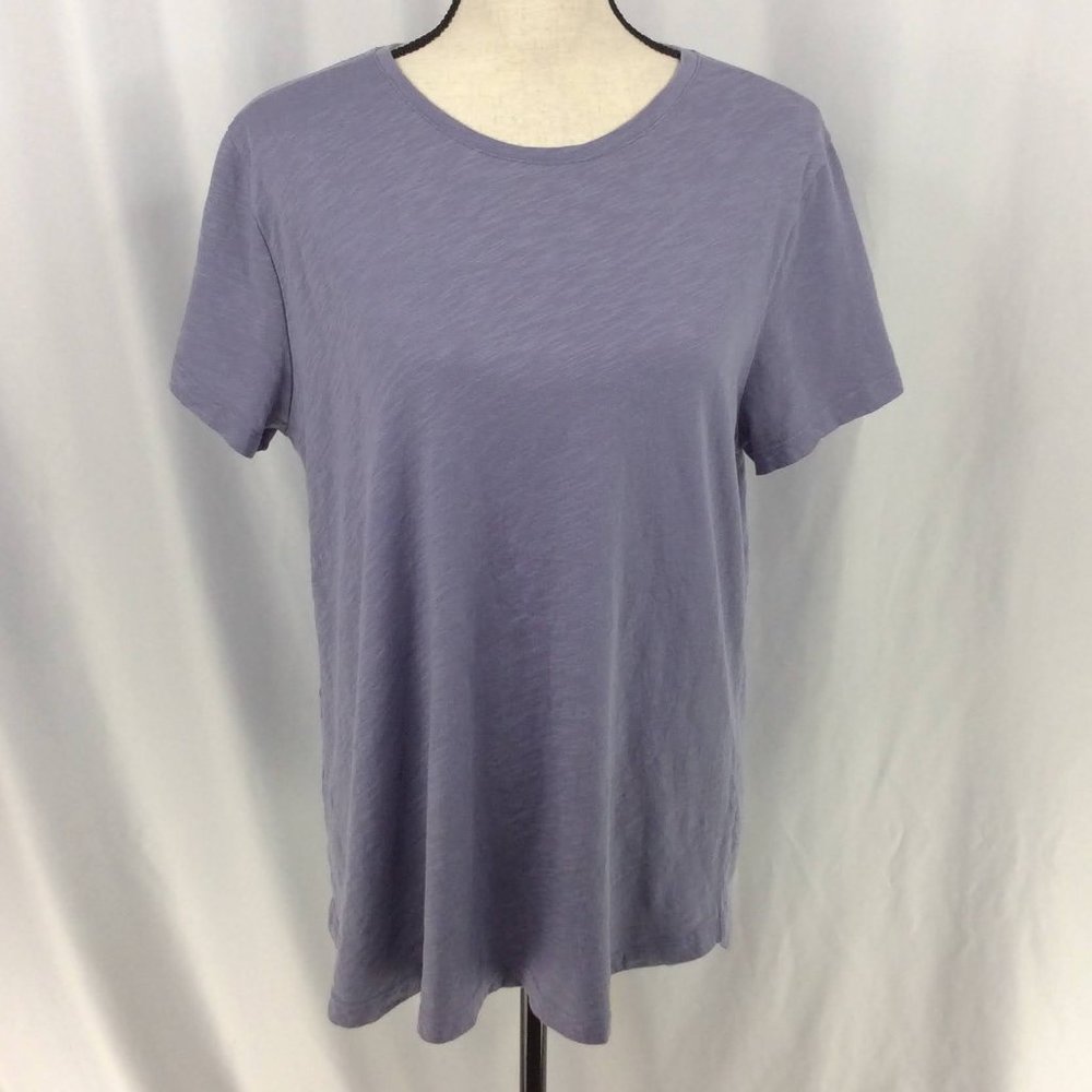 **OFF-SEASON CLEARANCE** Felina - Lavender Short Sleeve Round Hem Slub Knit Tee